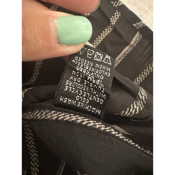 Michael Brandon Mens XL Button Down‎ Long Sleeve Gray Striped Dress Shirt Career - Picture 4 of 7